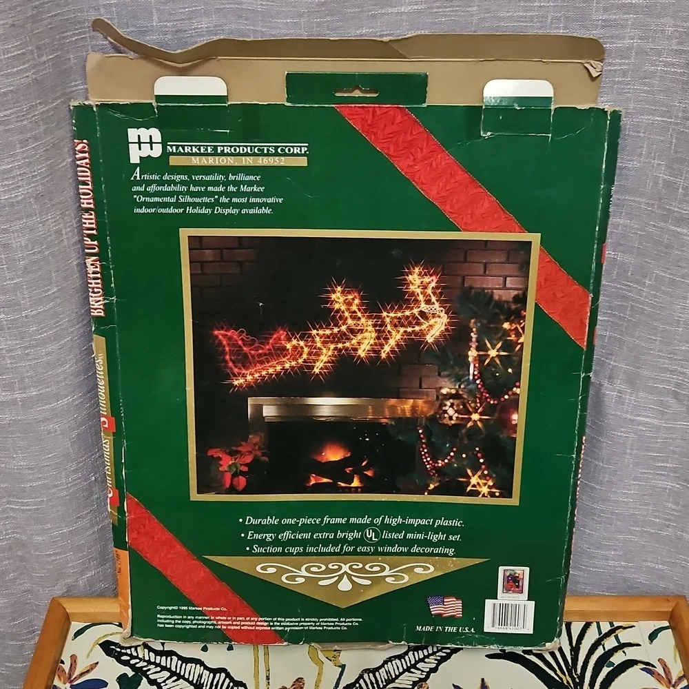 Festive Reindeer Holiday Light Decoration